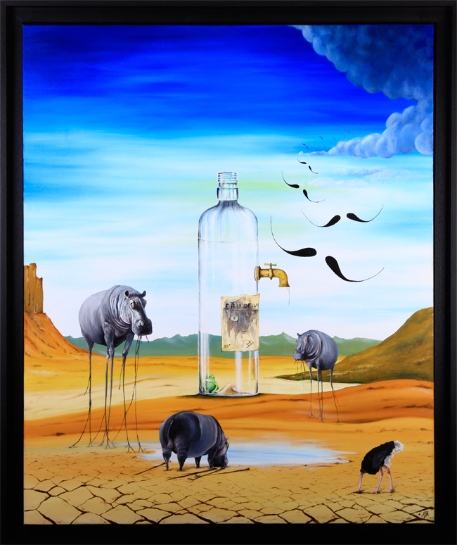 eau de vie, artiste peintre toulousain, jean-françois rousselot, peinture à l'huile, funny art